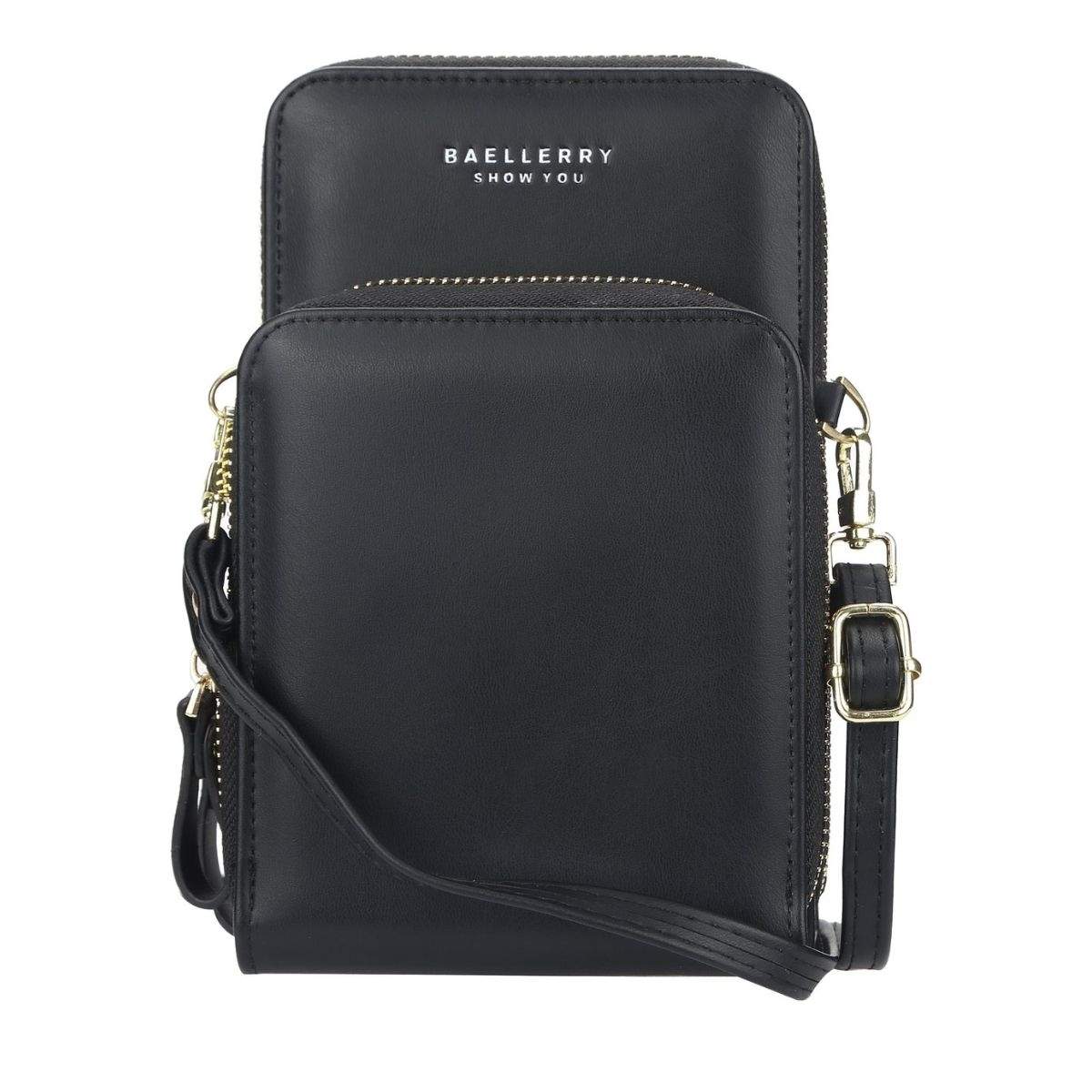 Pussi ylös! Crossbody laukku - musta