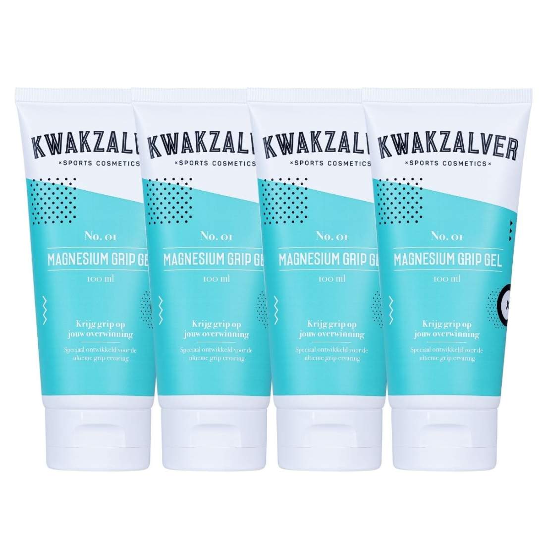 Kwakzalver - Magnesium Grip Gel - 4x100ml | Sport & Fritid - Träning - Träningsredskap | Pryloteket
