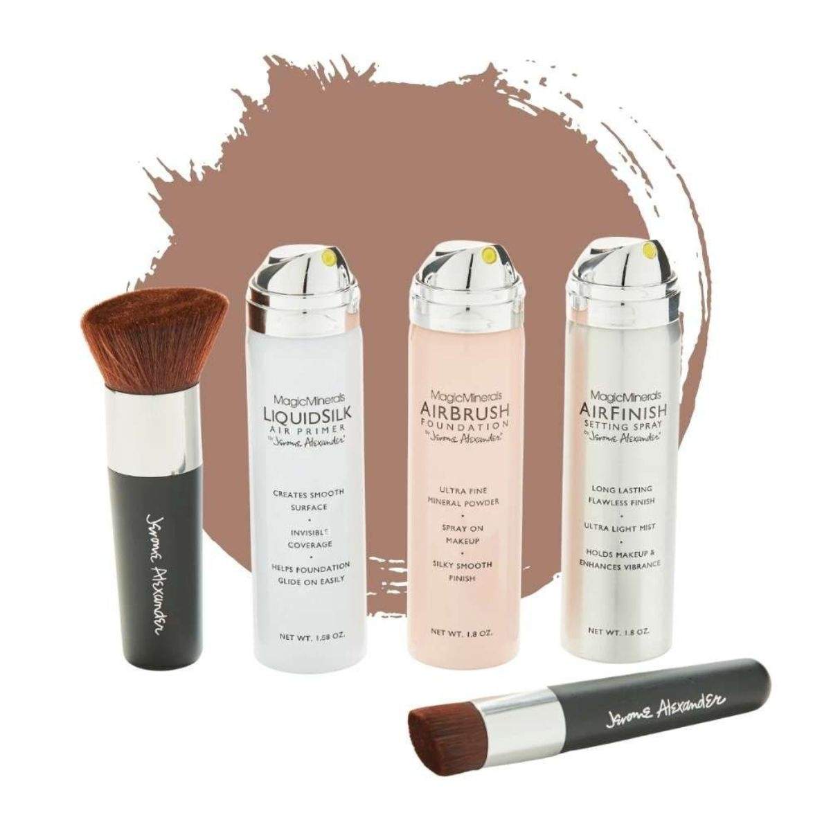 AirBrush Foundation 5 stk - Medium/Mørk