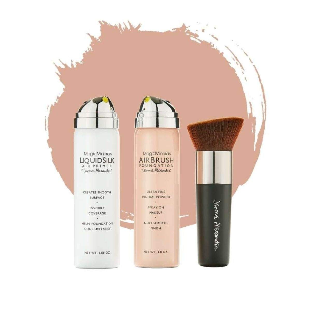 AirBrush Foundation 3stk - Lys/Lys
