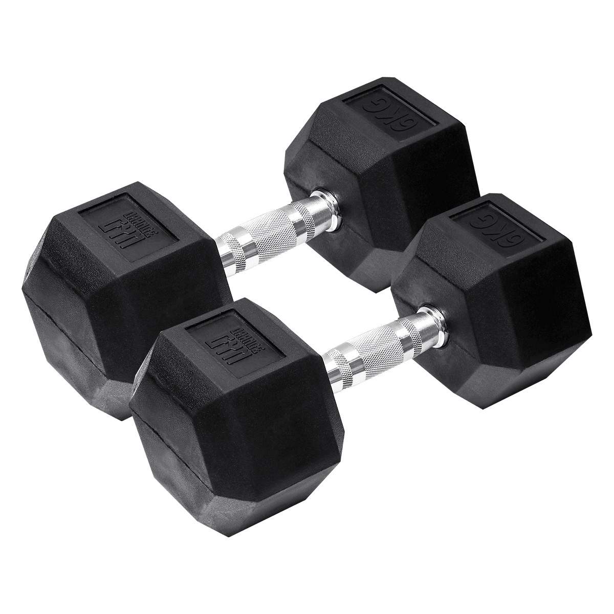Orange Gym - Hex Dumbbell - 6 kg - sæt med 2