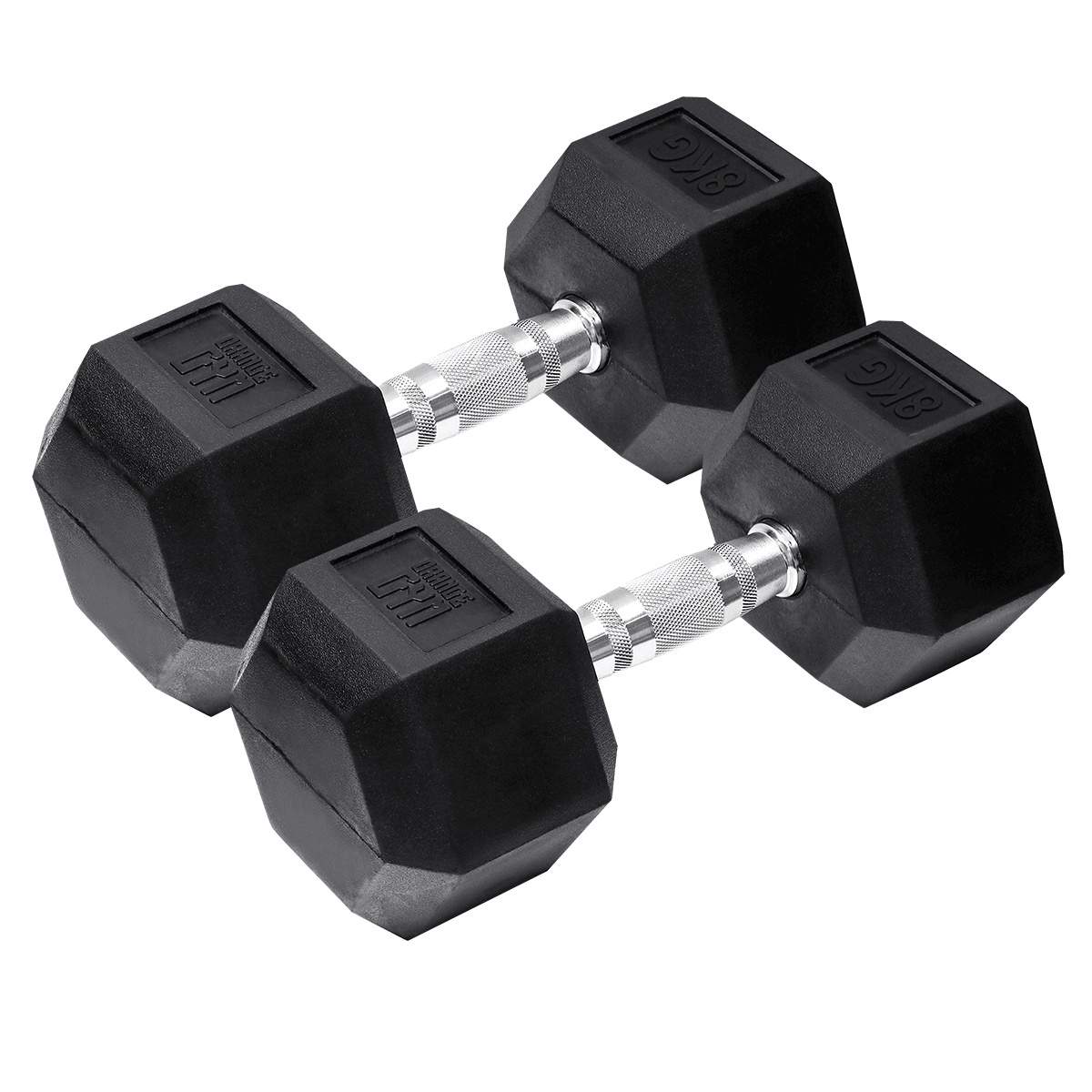 Orange Gym - Hex Dumbbell - 8 kg - sæt med 2