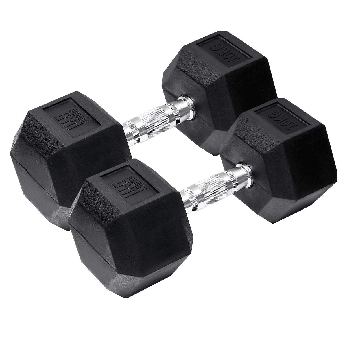 Orange Gym - Hex Dumbbell - 10 kg - sæt med 2
