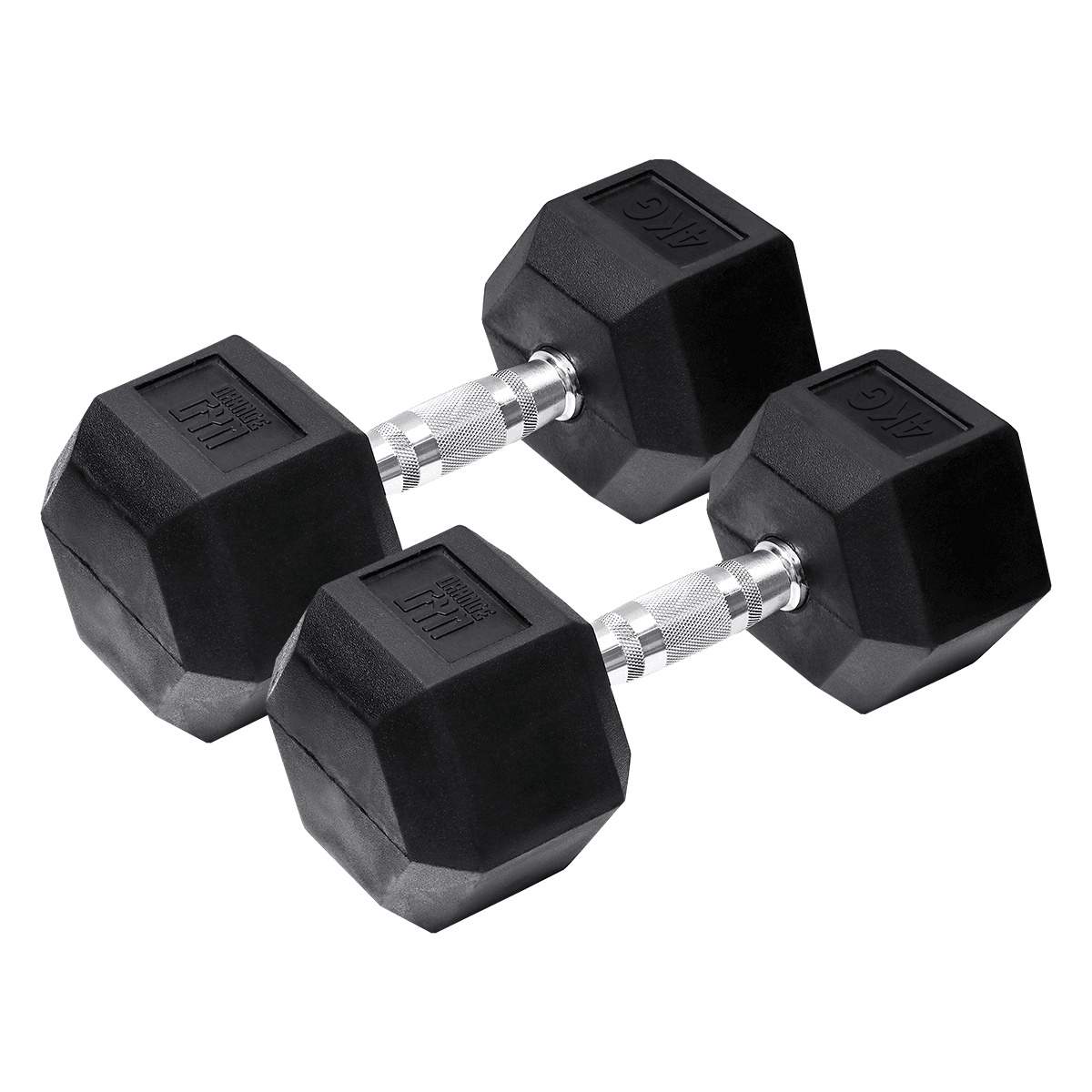 Orange Gym - Hex Dumbbell - 4 kg - sæt med 2
