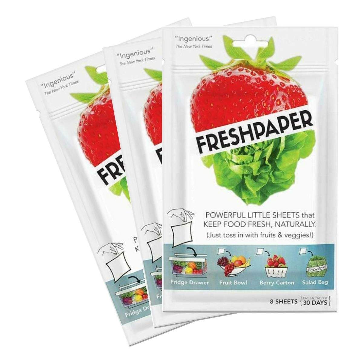 Fresh Paper 3-pack - Økologiske papirark