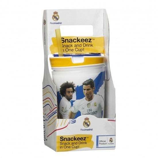 Snackeez Jr. - Real Madrid drinkbeker en snackbox i Één