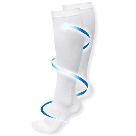 Miracle Socks - Compressiekousen - S/M WIT