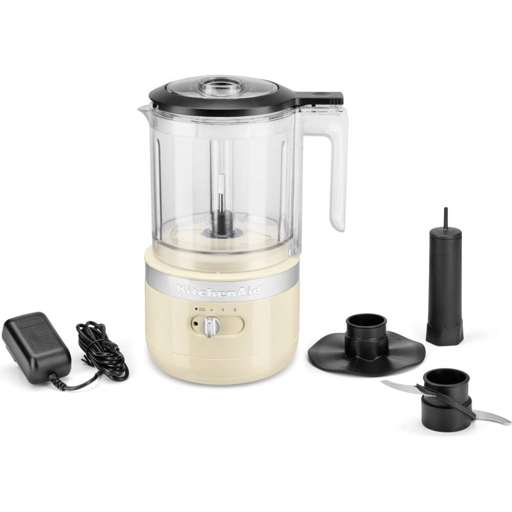 Alternativ bild 1 för KitchenAid 5KFCB519EAC Sladdlös Mini Matberedare, Crème