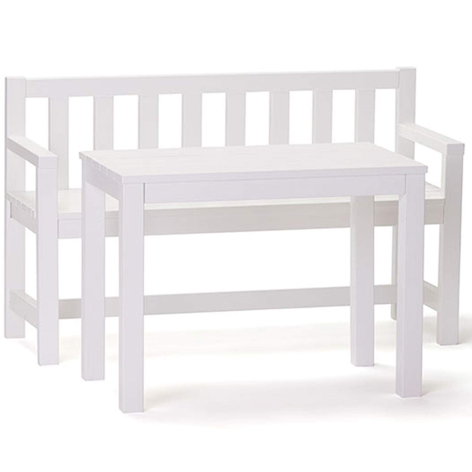 Kids Concept Havesæt - Træ - 90x33x55/60x35x45 cm - Hvid