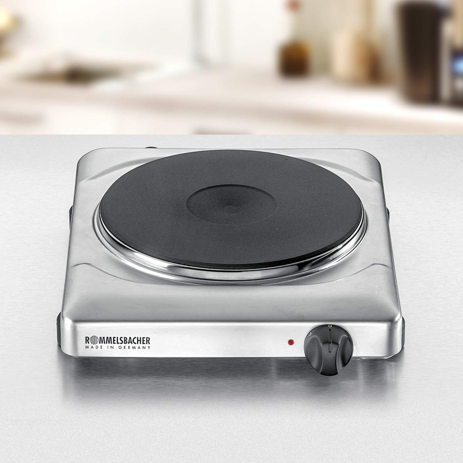Alternativ bild 1 för Rommelsbacher THS 2022/E - Elektrisk kokplatta - 2 kW - rostfritt stål