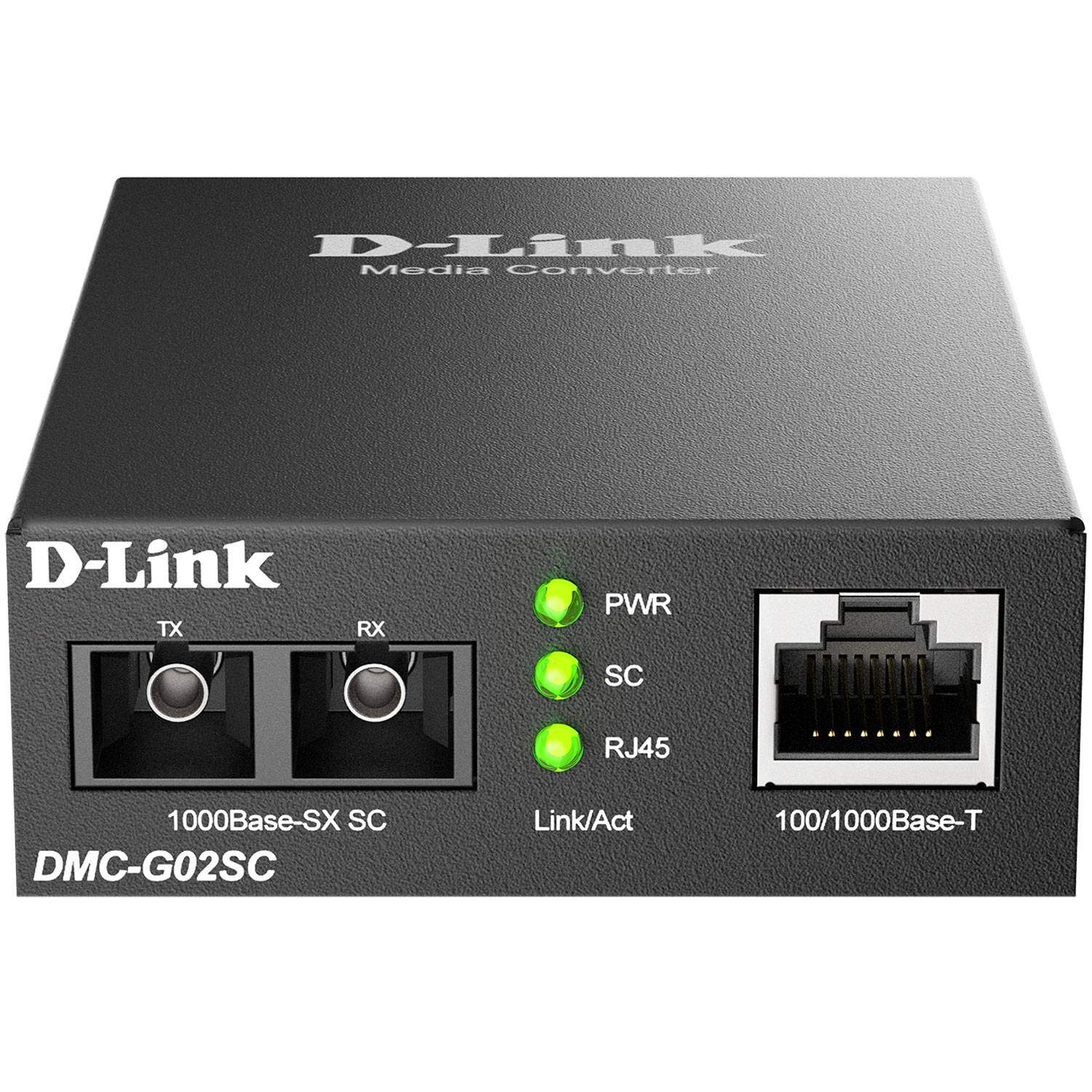 DMC-G02SC 100/1000Base-t - 1000Base-SX SC Multi-mode Media Converter 550m