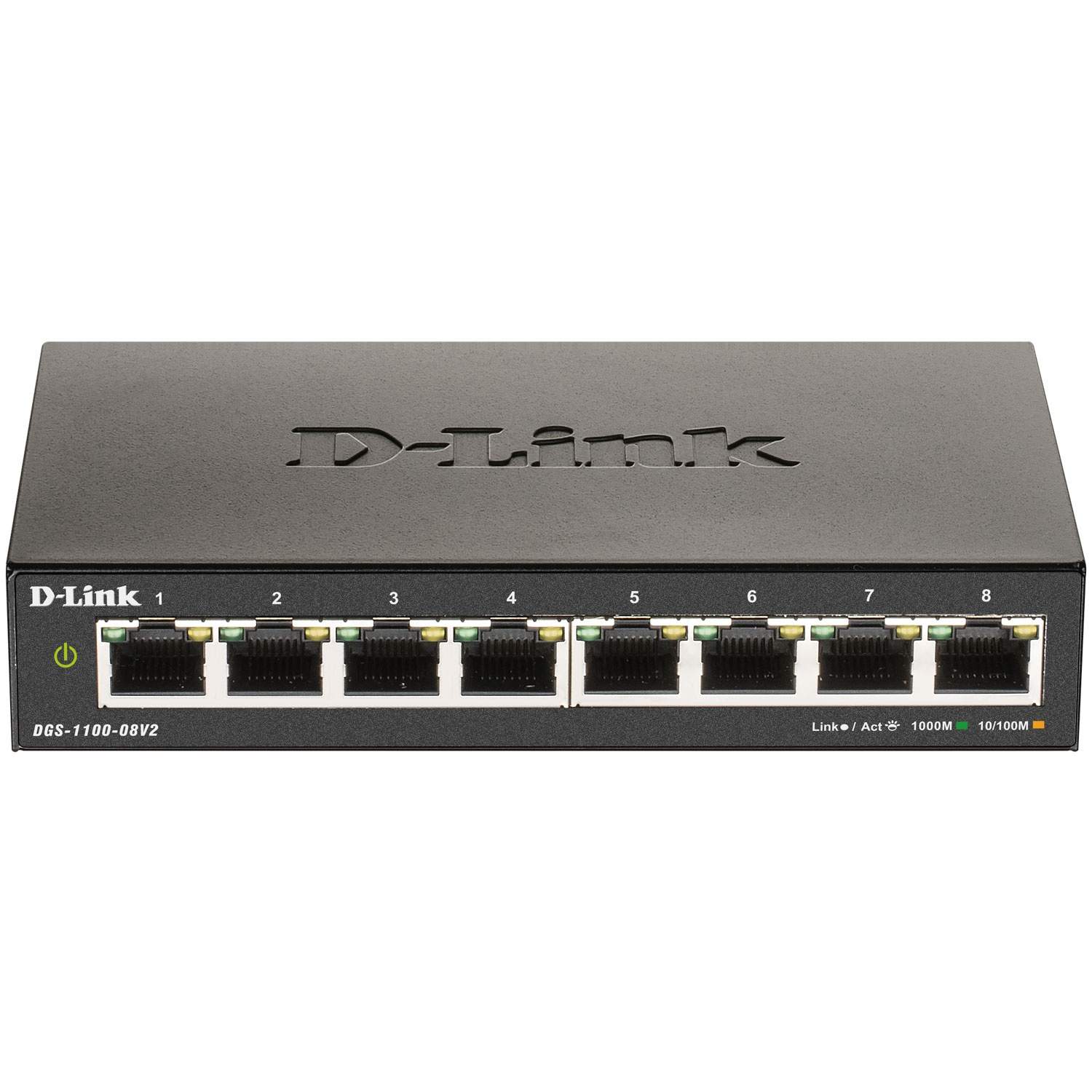 DGS-1100-08V2 8-ports smart administrerbar Gigabit-switch