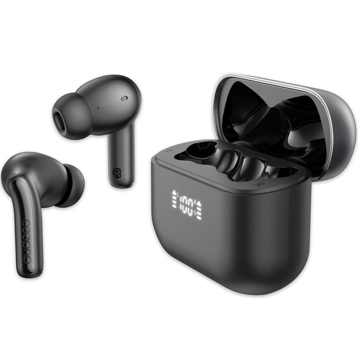 Kuulokkeet In-Ear TWS ANC ENC LED Novatune Black