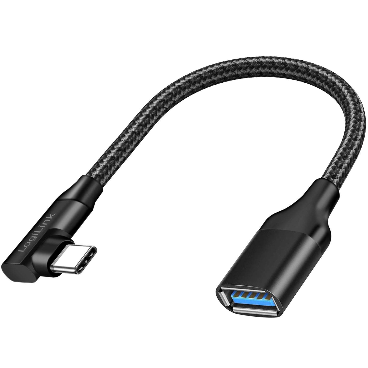 LogiLink Vinklad USB-C-kabel USB 3.2 15W 0,2m
