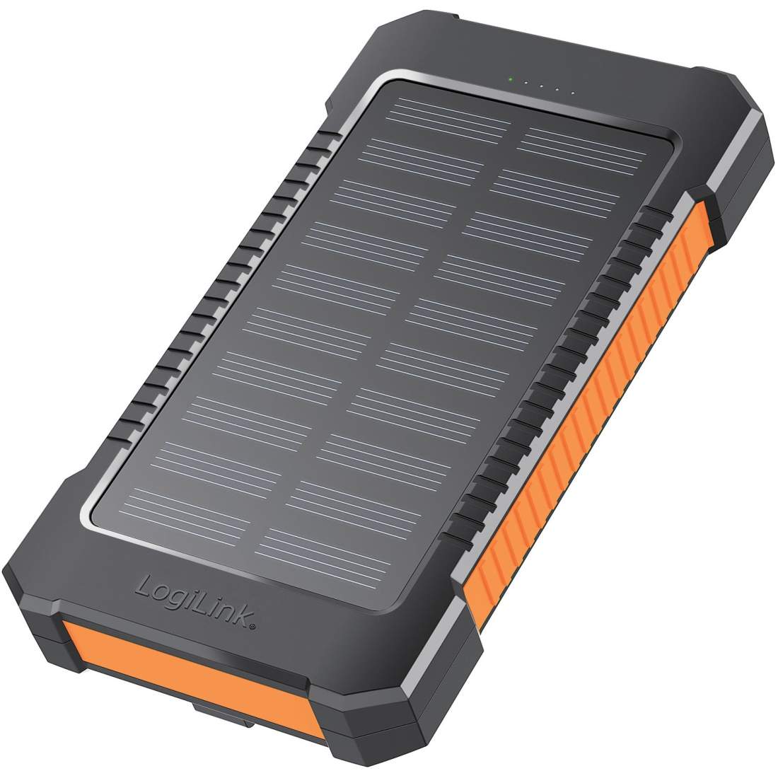 PowerBank 6.000 mAh 10W Solcell Svart/Orange | Elektronik - Tillbehör Mobil & Surfplatta - Smartklockor & Tillbehör - Smartklockor | Pryloteket