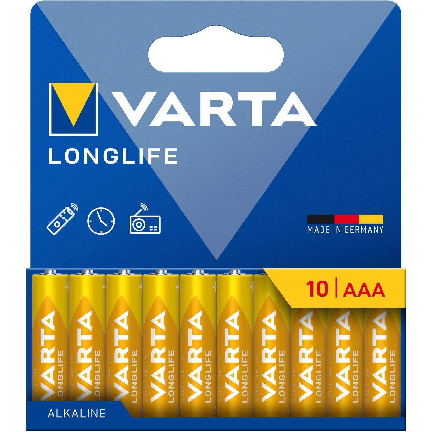 Longlife AAA / LR03 batteri 10-pak billede