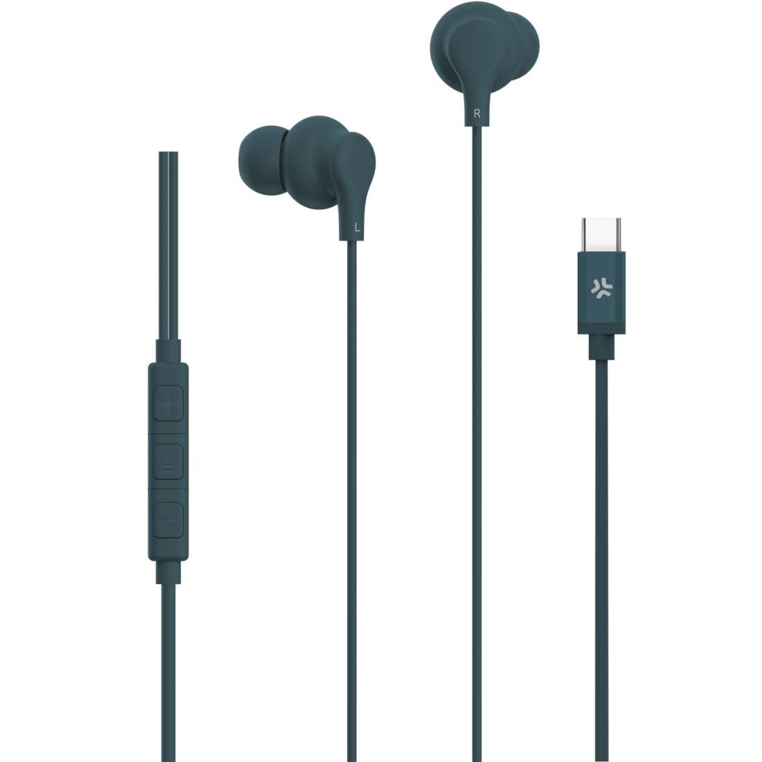 Hörlurar In-Ear Kabel USB-C UP1600 Blågrön | Elektronik - Ljud & Bild - Hörlurar & Headset - In-ear | Pryloteket