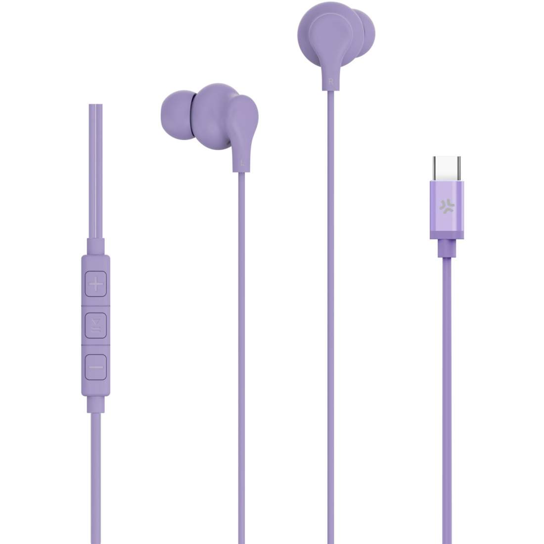 Hörlurar In-Ear Kabel USB-C UP1600 Lila | Elektronik - Ljud & Bild - Hörlurar & Headset - In-ear | Pryloteket