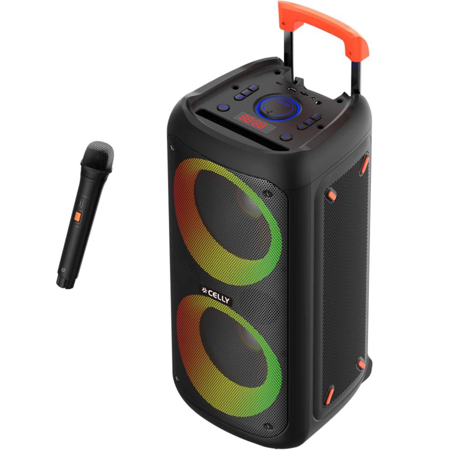 Partyspeaker 40W + 2 trådlösa mikrofoner | Elektronik - Ljud & Bild - Högtalare | Pryloteket