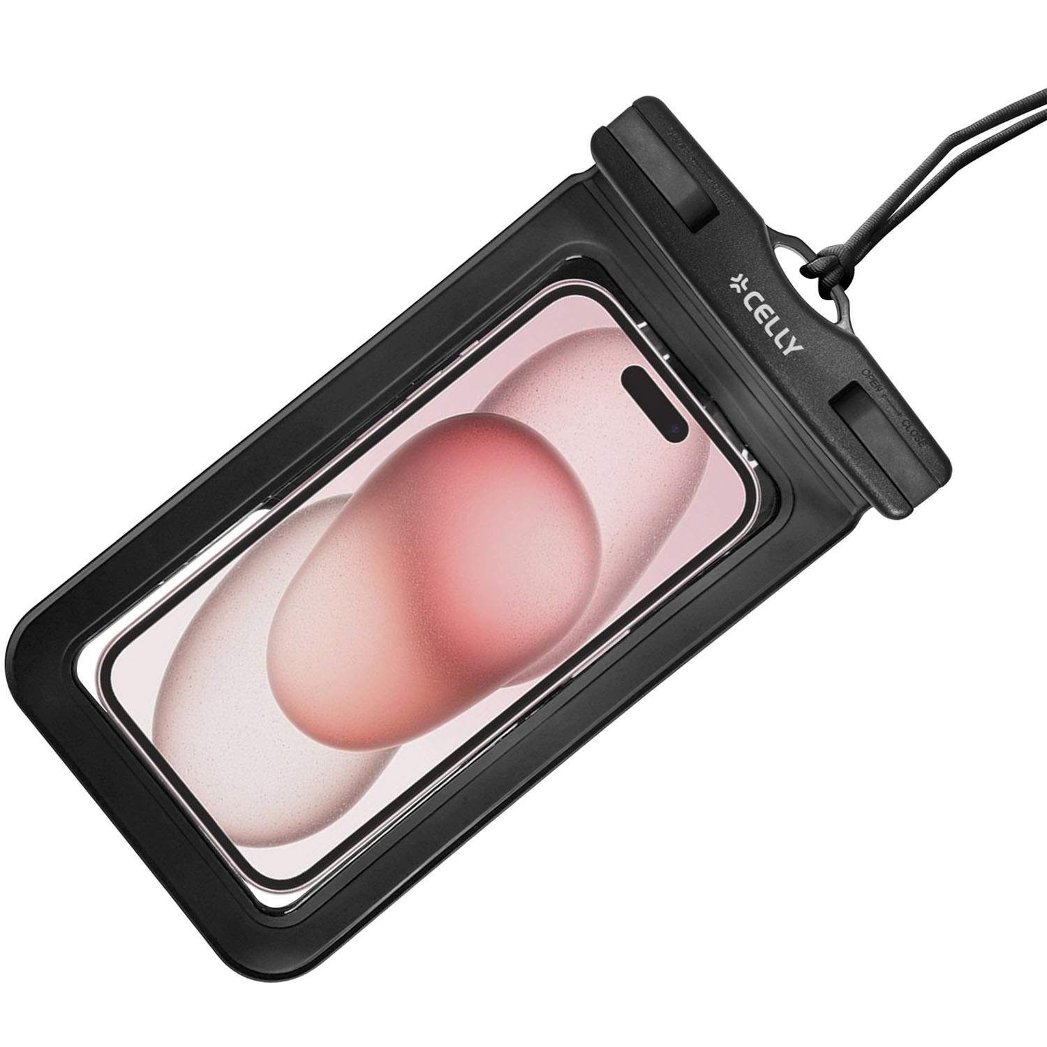 Splashbag Vandtæt taske IP68 max 6,9" Sort billede