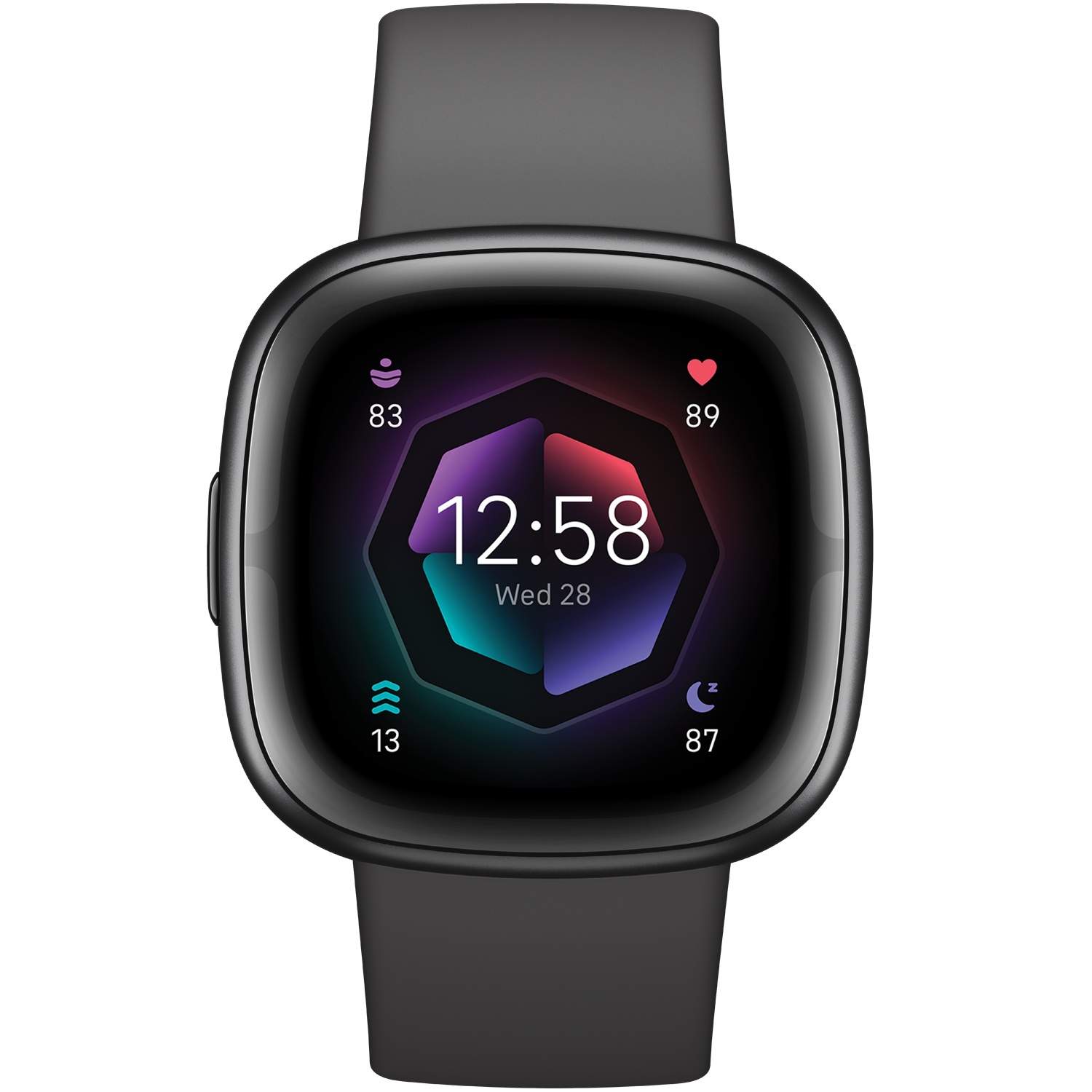 Alternativ bild 1 för Fitbit Sense 2 - 40 mm - grafit - smart klocka med band - grafit - handledsstorlek: up to 209 mm - NFC, Bluetooth