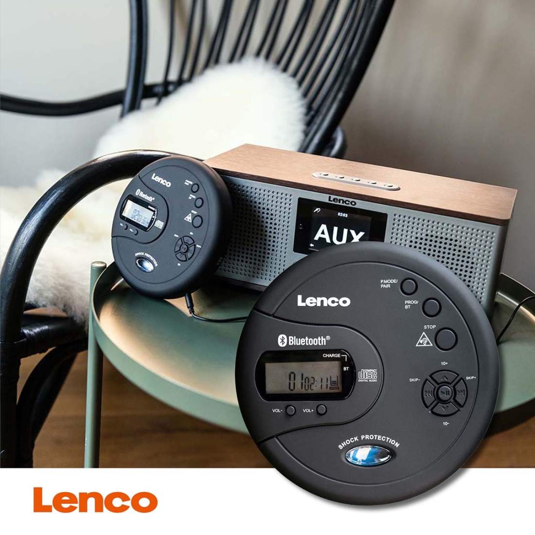 Alternativ bild 1 för Lenco CD-300 - CD-spelare - svart