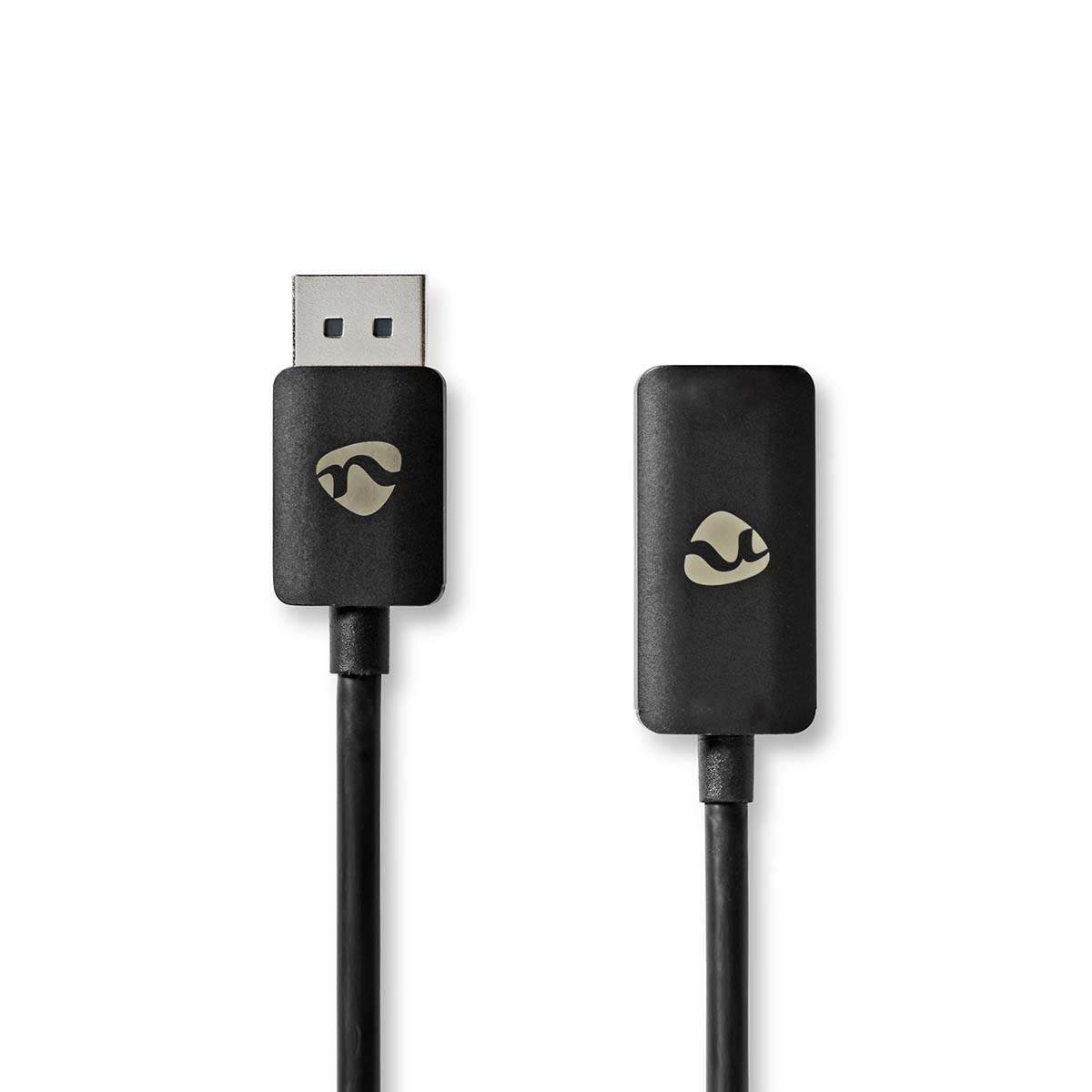 DisplayPort-adapter | DisplayPort Mand | HDMI™-udgang | 8K@30Hz | Forniklet | Lige | 0,20 m | runde | TPE | PVC | Sort | Boks