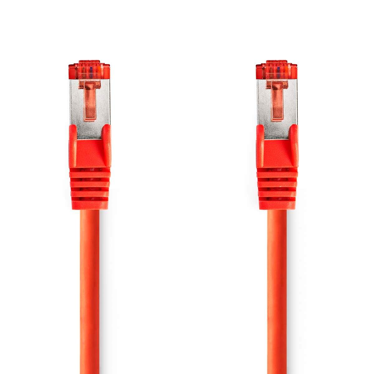 CAT6 netværkskabel | RJ45 Mand | RJ45 Mand | S/FTP | 10,0 m | runde | LSZH | Rød | Mærke billede