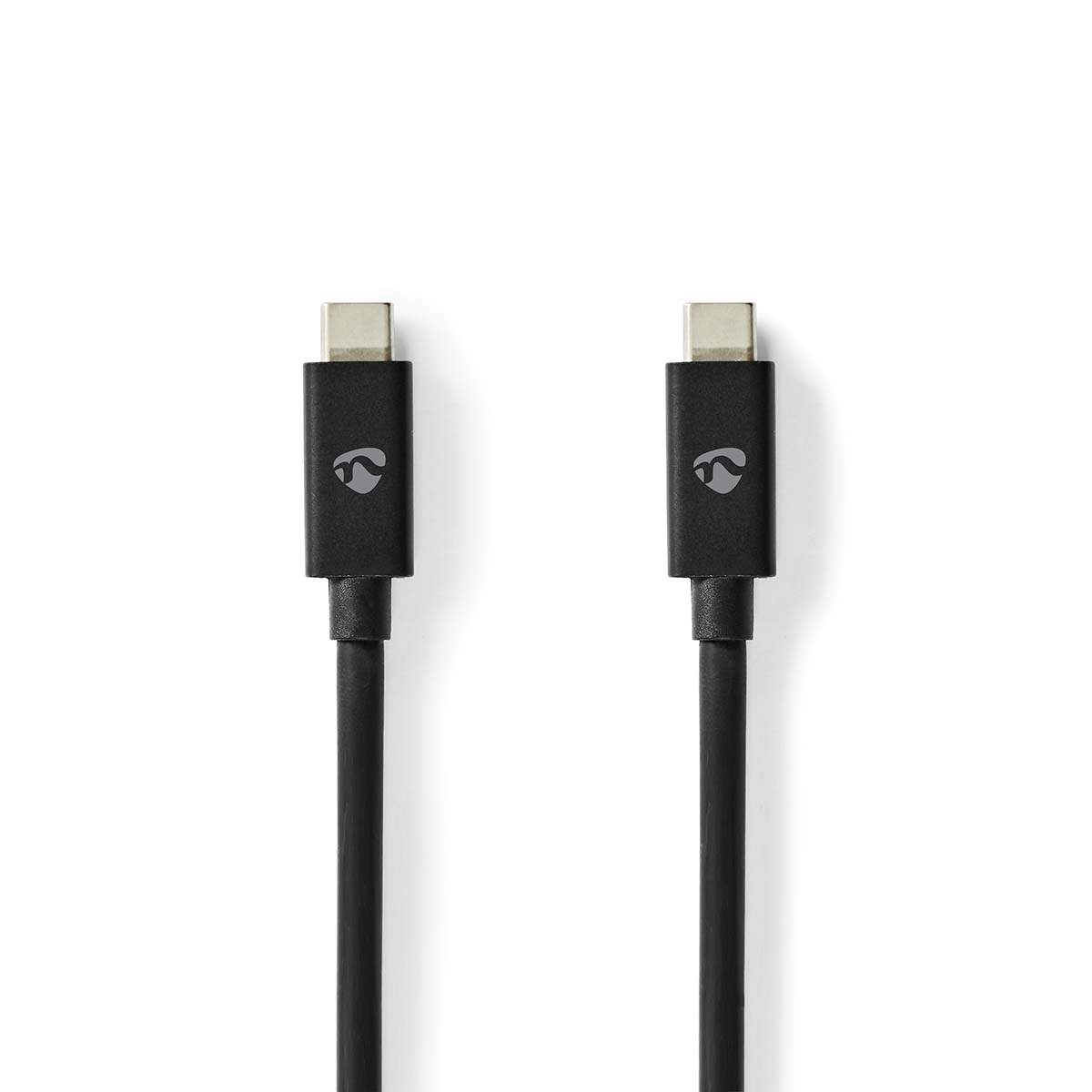 USB-kabel | USB 4.0 Gen 2x2 | USB-C™ han | USB-C™ han | 240 W | 8K@60Hz | 20 Gbps | Forniklet | 2,00 m | runde | PVC | Sort | Mæ