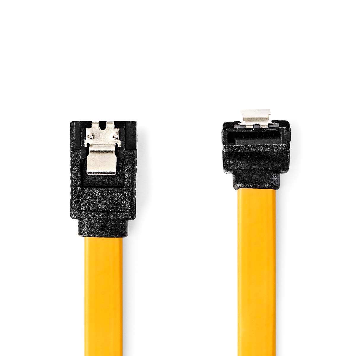 SATA-kabel 6 Gbps SATA 7-stift hona SATA 7-stift hona Nickelpläterad 1,00 m Platt PVC Gul Låda | Hem & Hobby | Pryloteket