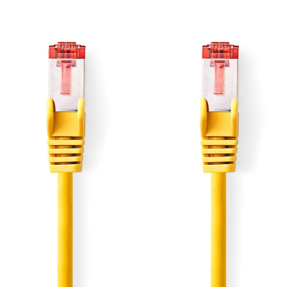 CAT6 verkkokaapeli | RJ45 Uros | RJ45 Uros | S/FTP | 3,00 m | Pyöreä | LSZH | Keltainen | Label