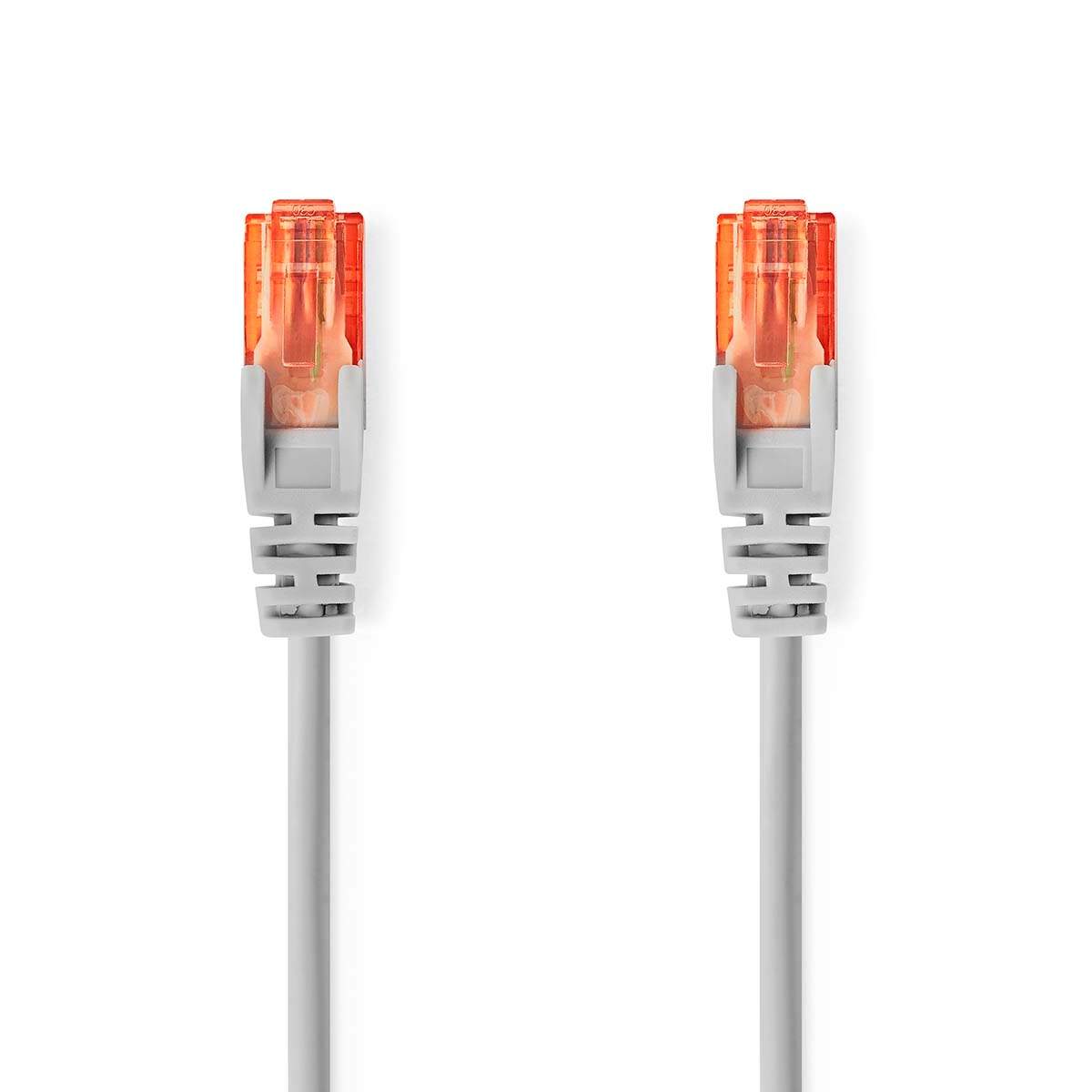 CAT6 netværkskabel | RJ45 Mand | RJ45 Mand | U/UTP | 3,00 m | runde | PVC | Grå | Mærke billede