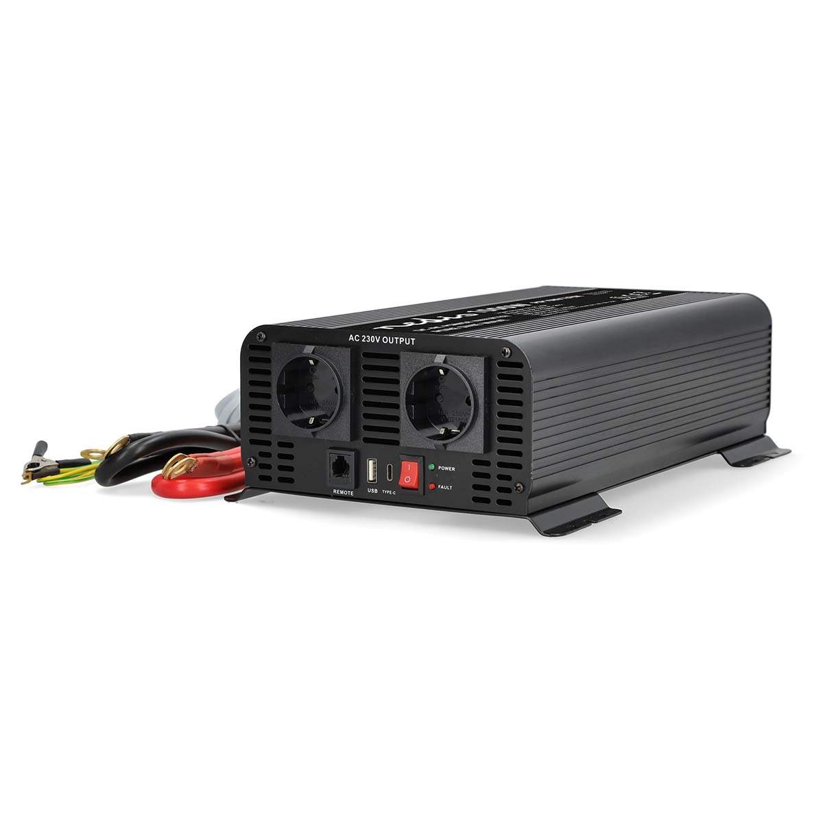 Power Inverter Pure Sine Wave Ingångsspänning: 12 V DC Enhetens strömutgångsanslutningar: Typ F (CEE 7/3) / USB-A / USB-C™ | Elektronik | Pryloteket