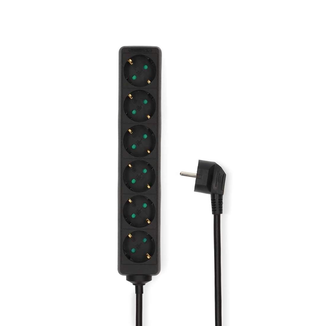 Förlängningsuttag Typ F (CEE 7/7) 6-vägs 3,00 m 3680 W 16 A Typ av jordning: Sidokontakter 230 V AC 50/60 Hz Hyl | Hem & Hobby | Pryloteket