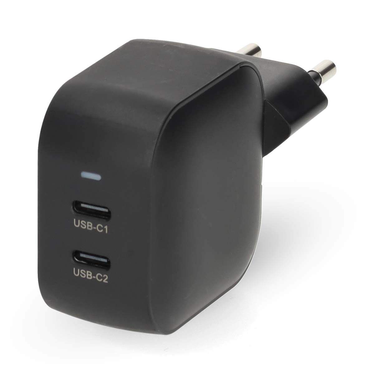 Vægoplader | 35 W | GaN | PD3.0 | Hurtig opladningsfunktion | 1,75 / 2,33 / 2,92 / 3,0 A | Antal udgange: 2 | 2x USB-C™ | Automa billede