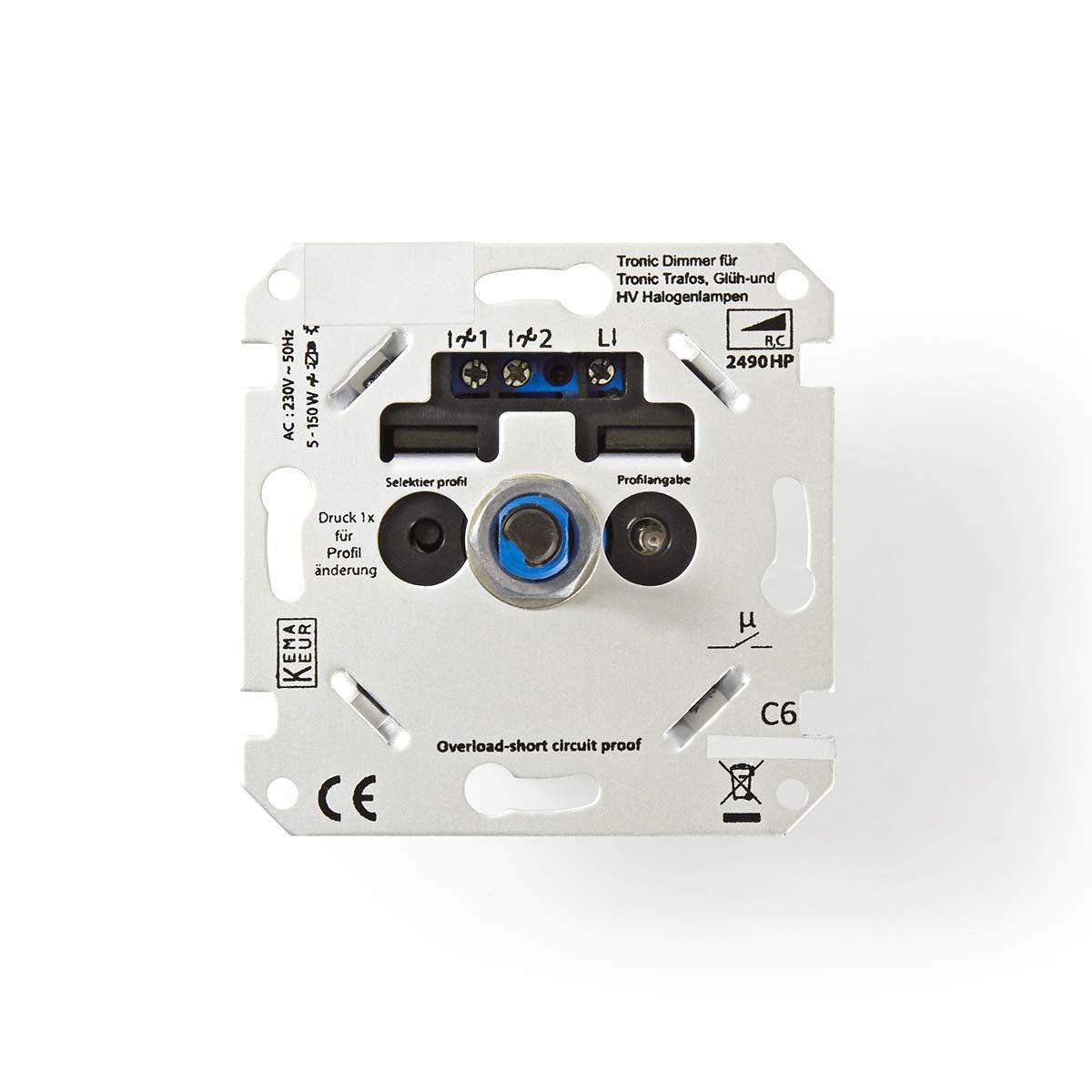 LED-dæmper | 150 W | 230 V AC 50 Hz | Sort / Sølv