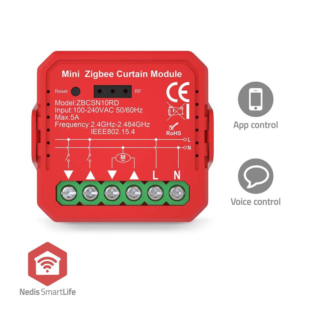 SmartLife Strömbrytare Zigbee 3.0 1000 W Terminalanslutning App tillgänglig för: Android™ / IOS | Mode & Accessoarer - Smycken, Smyckesset & Tillbehör - Ringar | Pryloteket