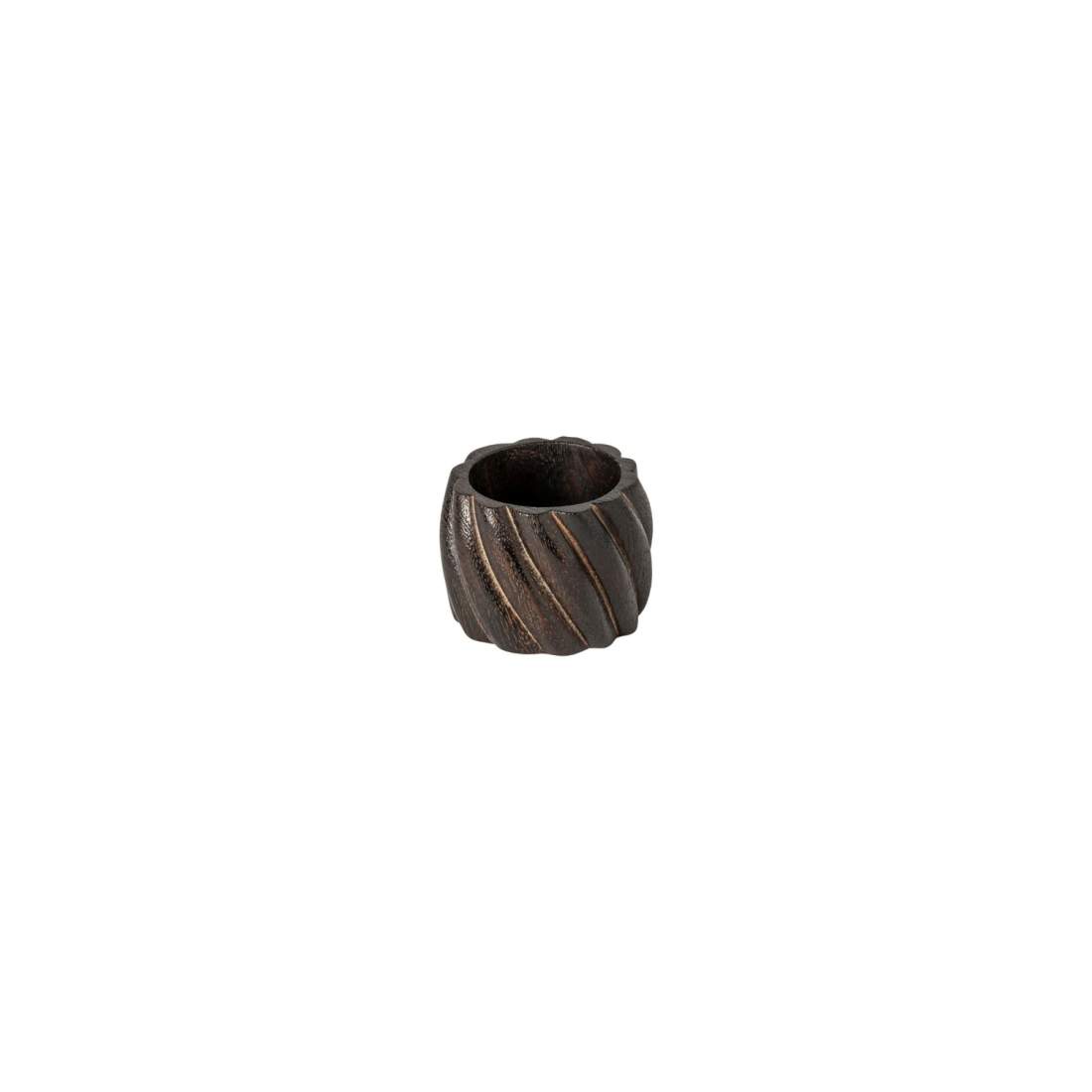 Servettring Spiral 4-p Dark Brown | Mode & Accessoarer - Smycken, Smyckesset & Tillbehör - Ringar | Pryloteket