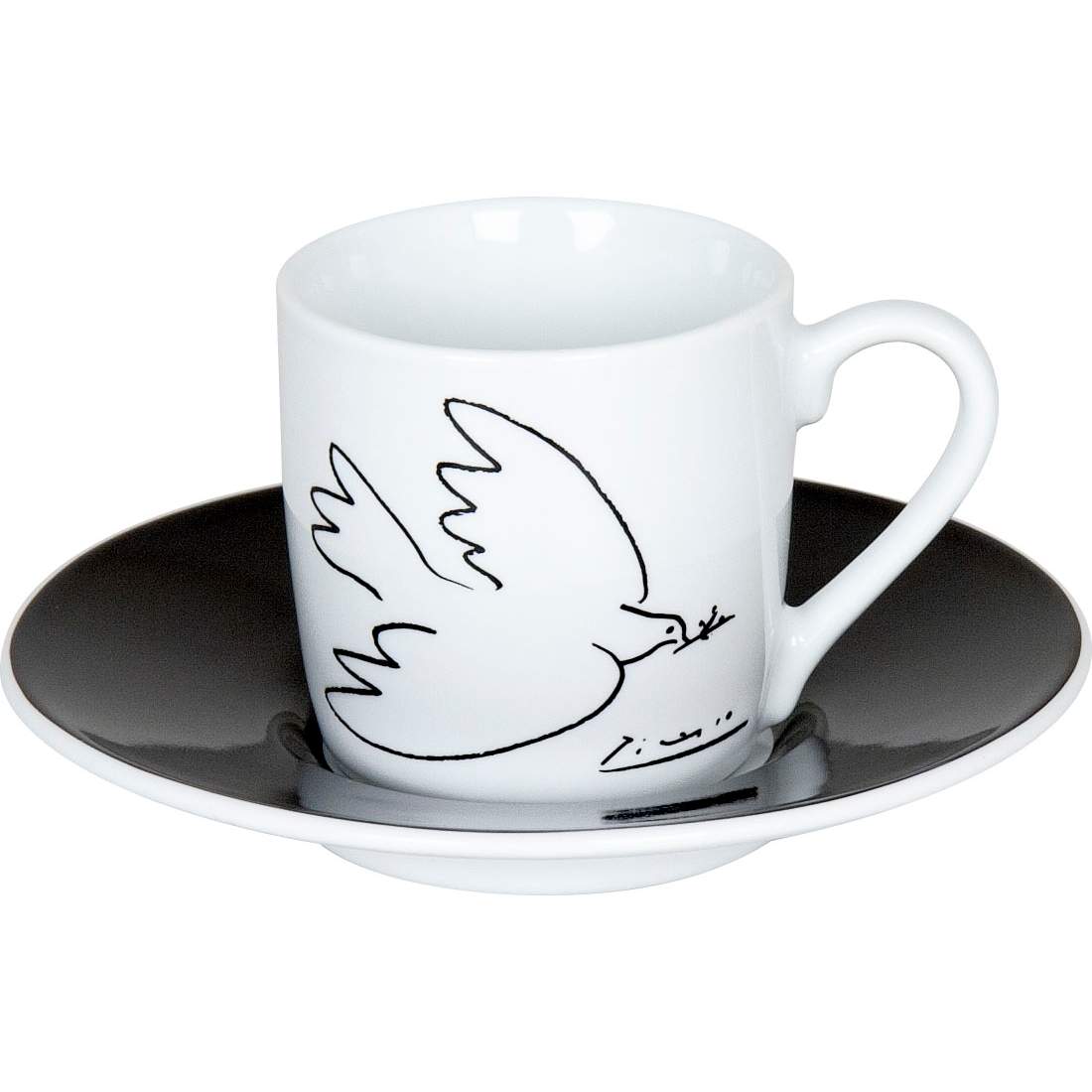 Picasso Espressokopp med fat 2-p | Hem & Hobby - Hem & Hushåll - Kök - Servering - Muggar | Pryloteket