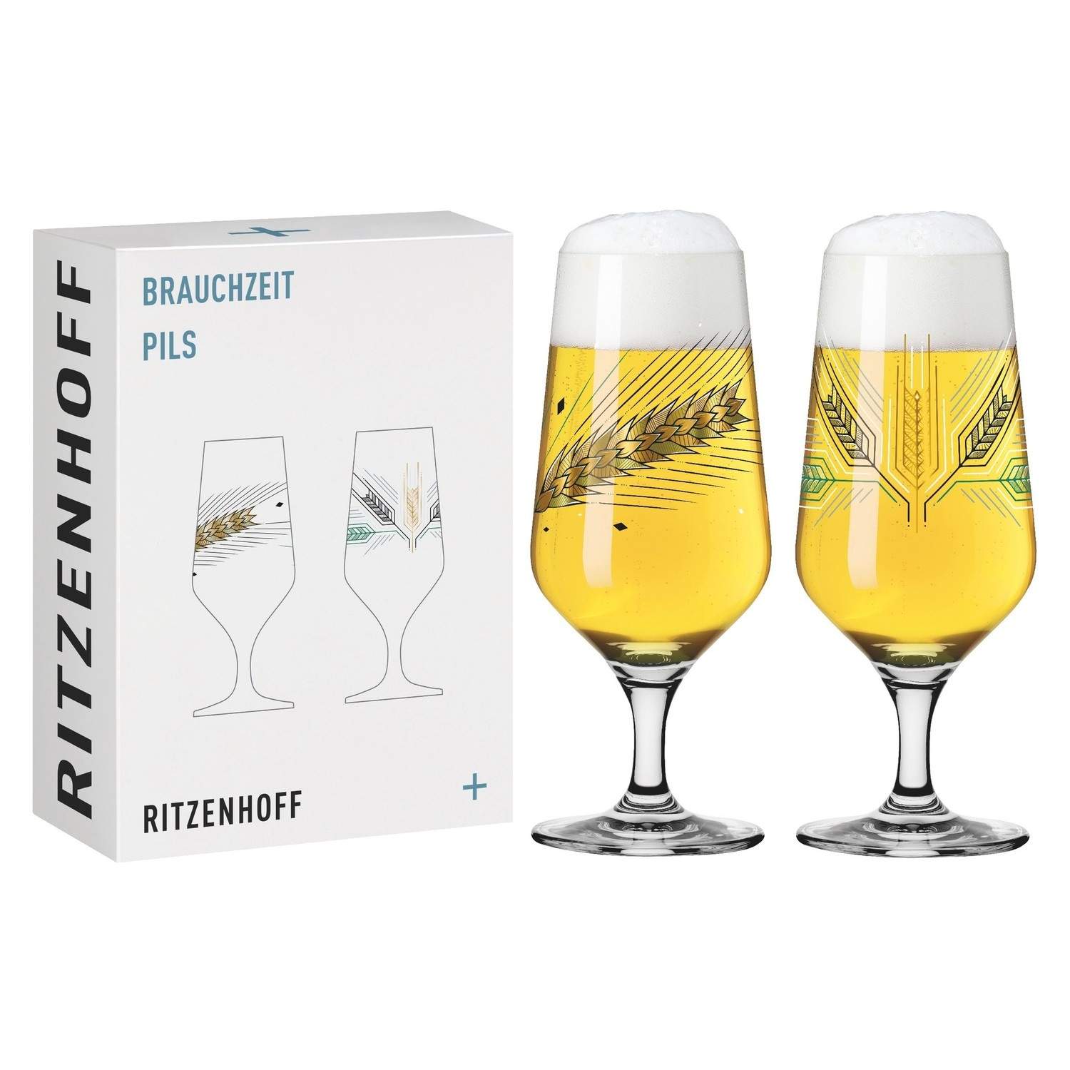 Brauchzeit Ølglas Pils 2-p NO: 5 & 6
