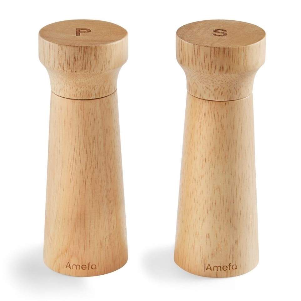 Salt & Pebermølle Moderne Træ 15cm 2-p