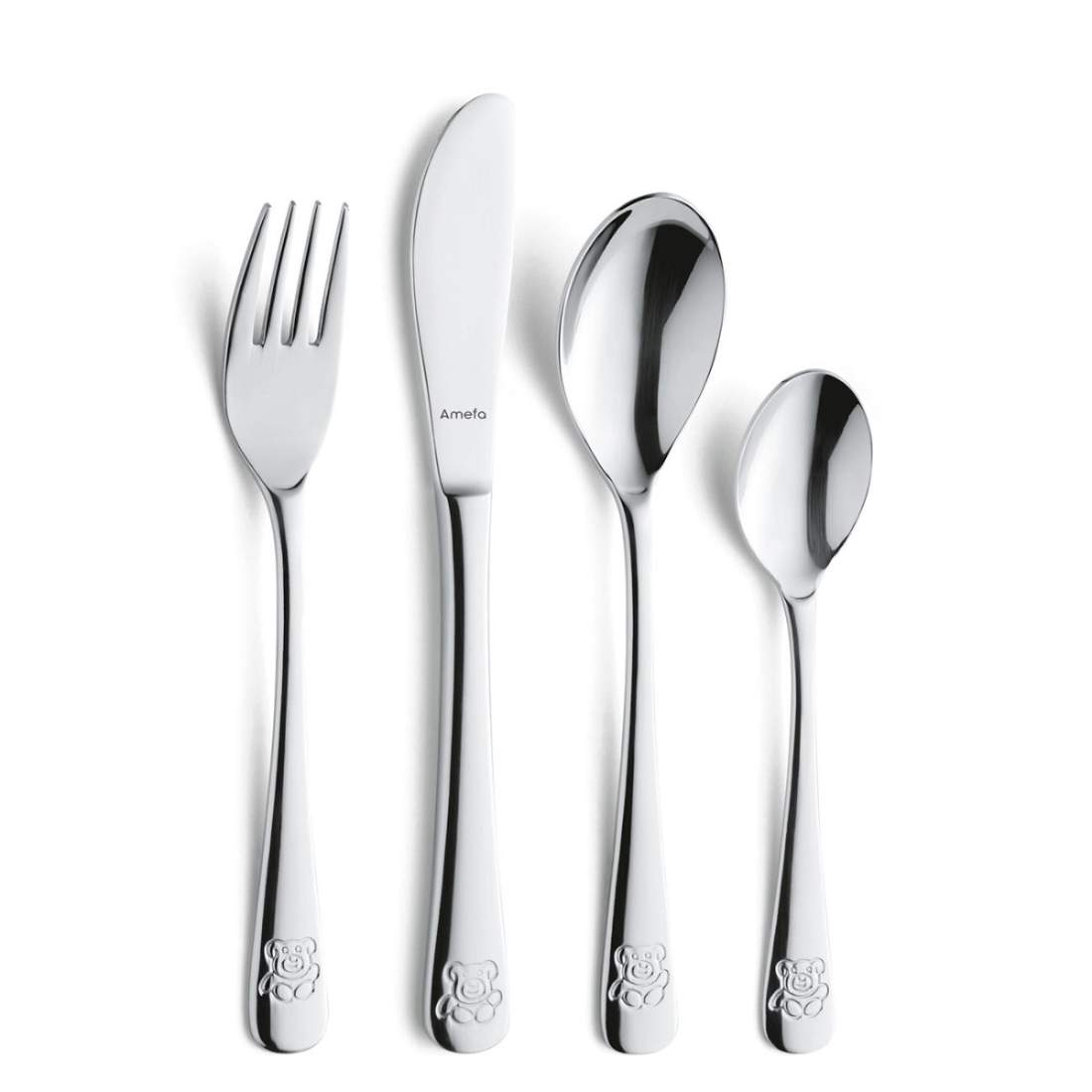 Barnbestick Teddy 4-p | Hem & Hobby - Hem & Hushåll - Kök - Servering - Bestick | Pryloteket