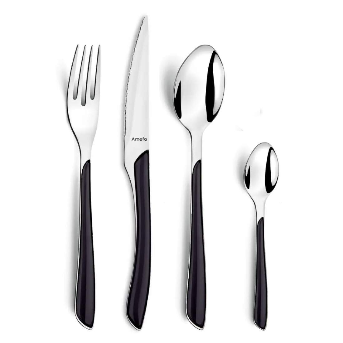 Eclat Bestickset 16-delar Svart | Hem & Hobby - Hem & Hushåll - Kök - Servering - Bestick | Pryloteket