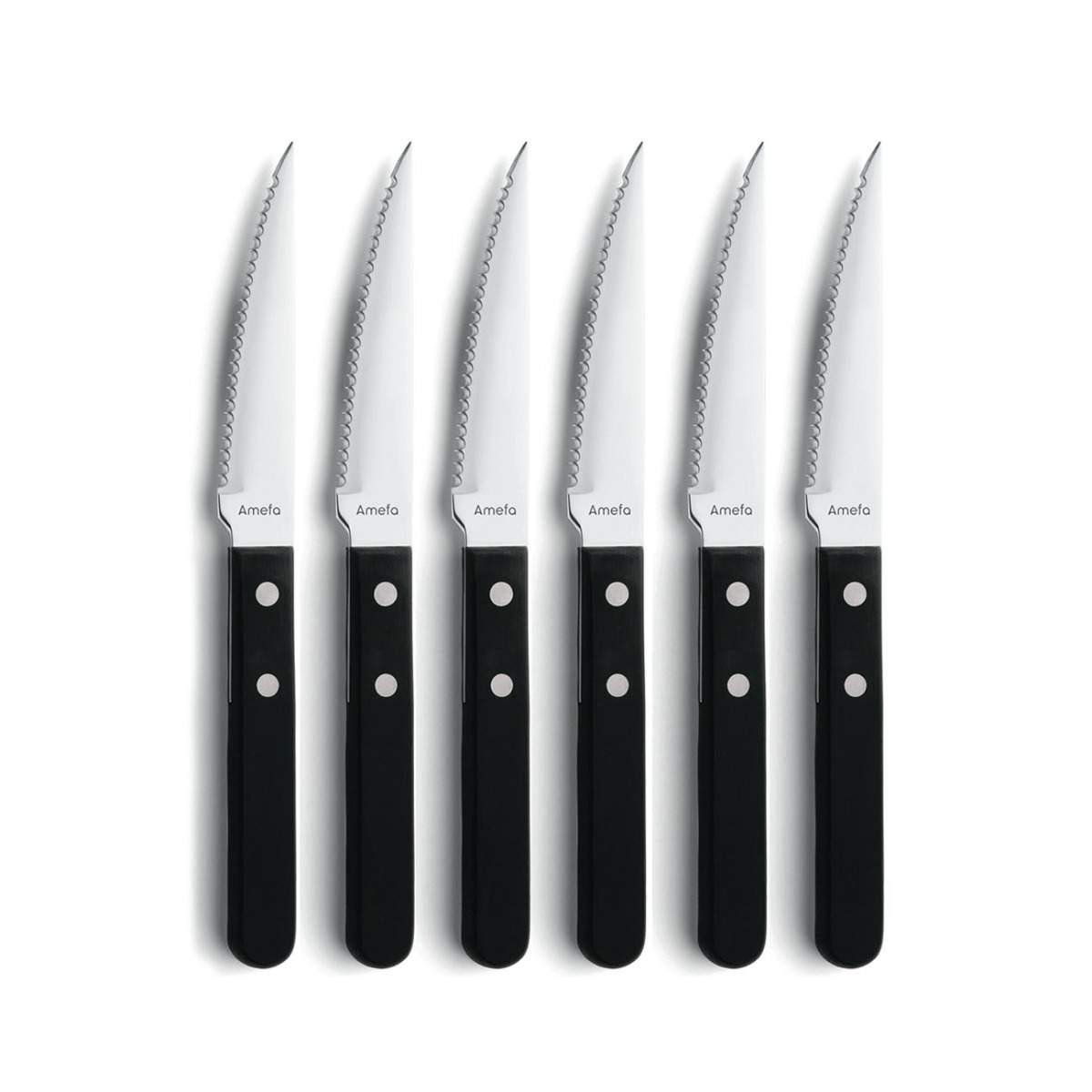 Grillkniv Pizza 6-p sort