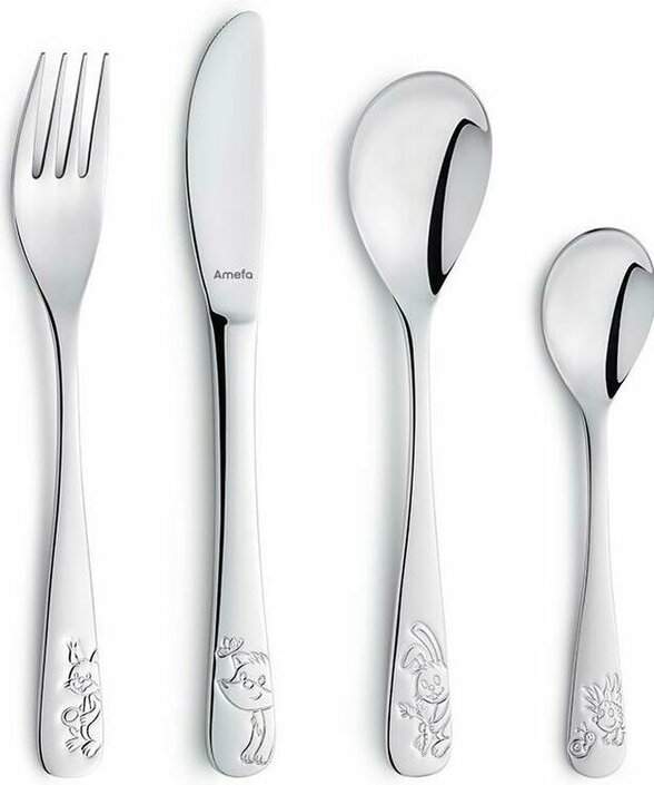 Børnebestik Skovvenner 4-s