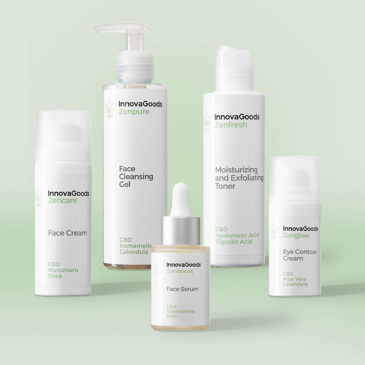 Ansiktsrutinpaket CBD InnovaGoods | Mode & Accessoarer - Smycken, Smyckesset & Tillbehör - Ringar | Pryloteket