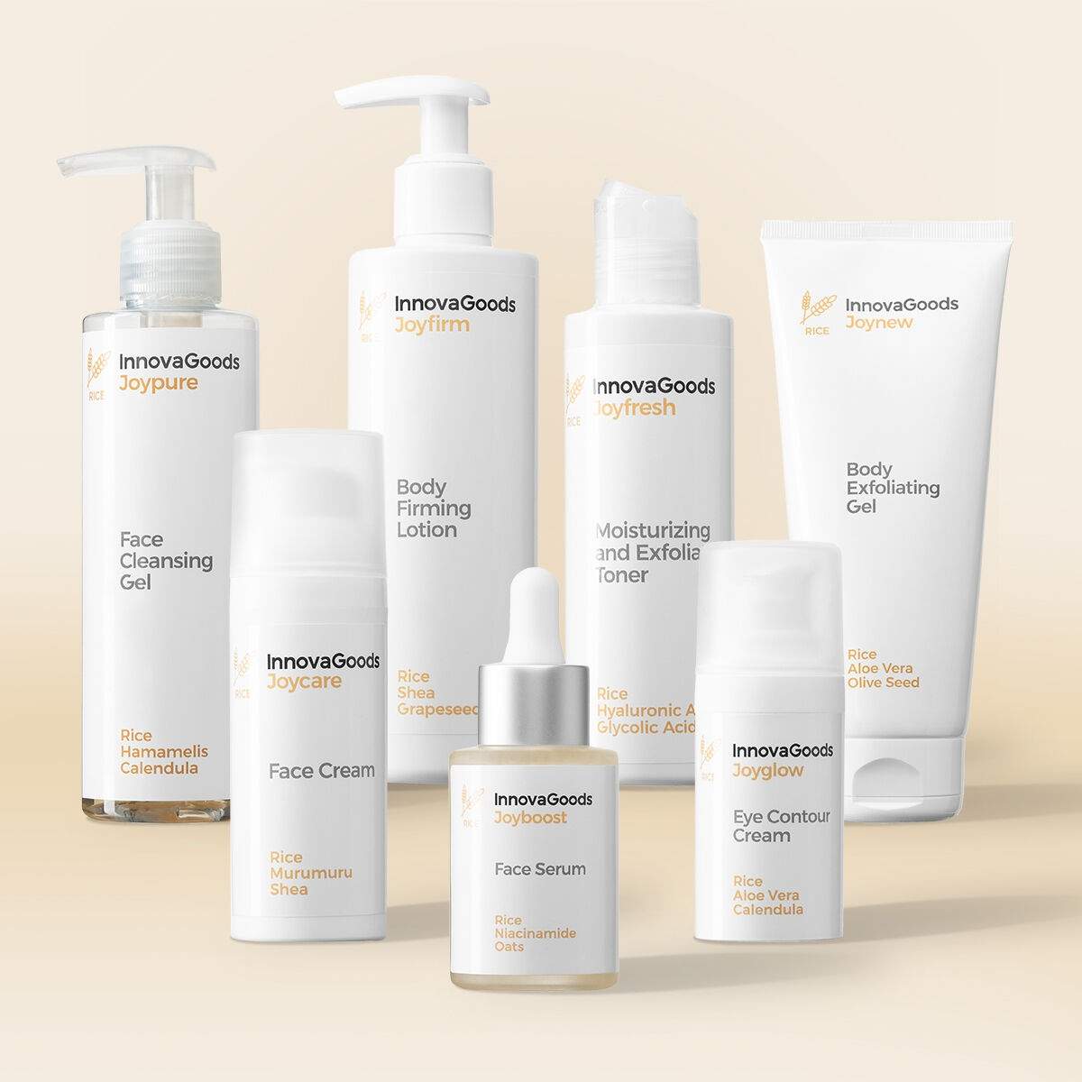 Ansikte och kropp Rutin Pack Rice InnovaGoods | Mode & Accessoarer - Smycken, Smyckesset & Tillbehör - Ringar | Pryloteket