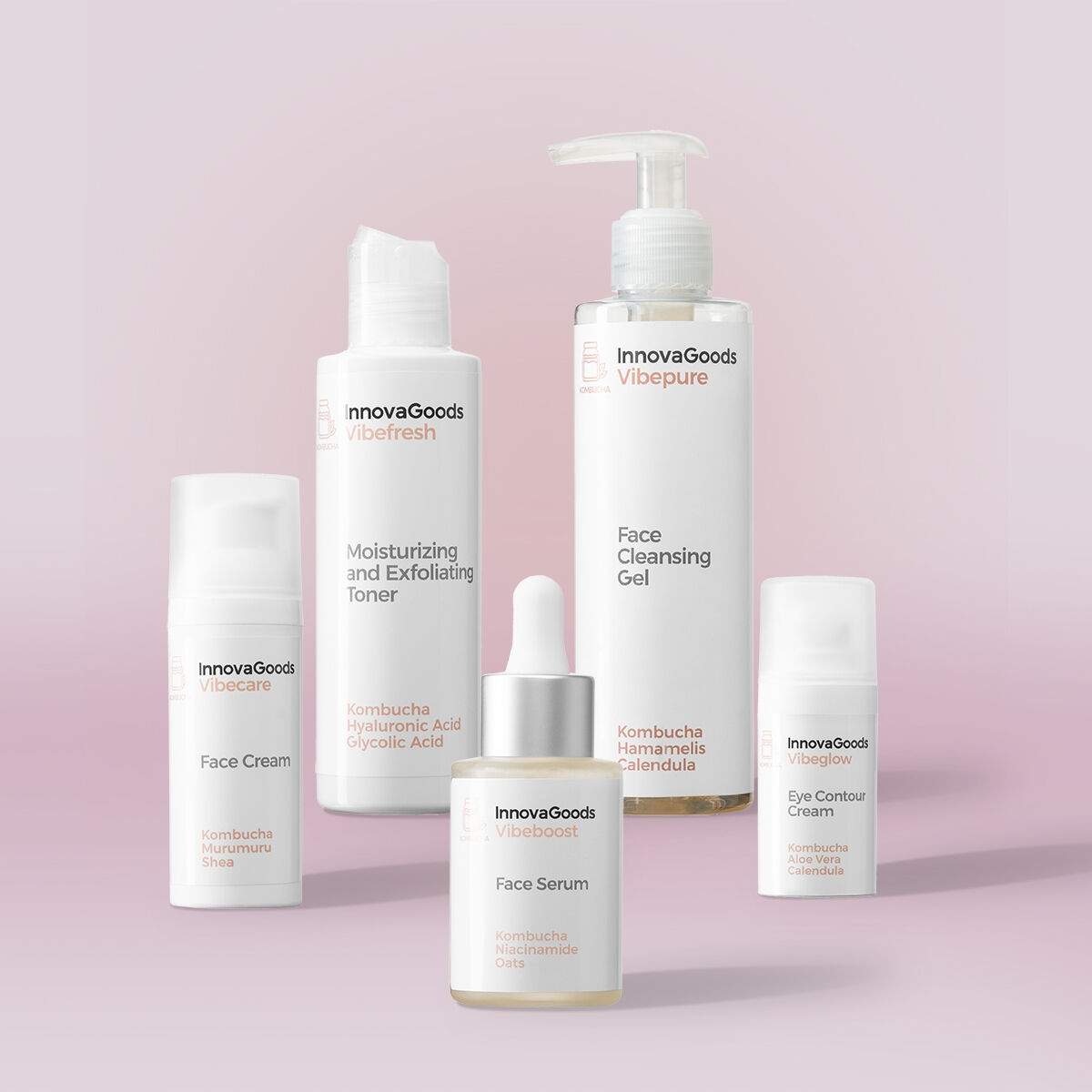 Ansiktsrutinpaket Kombucha InnovaGoods | Mode & Accessoarer - Smycken, Smyckesset & Tillbehör - Ringar | Pryloteket