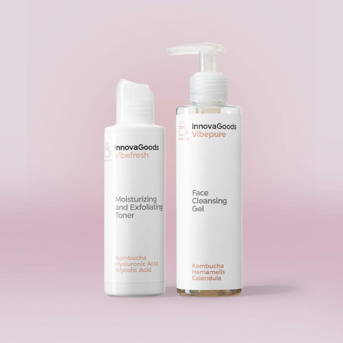 Face Cleansing Duo Pack Kombucha InnovaGoods billede