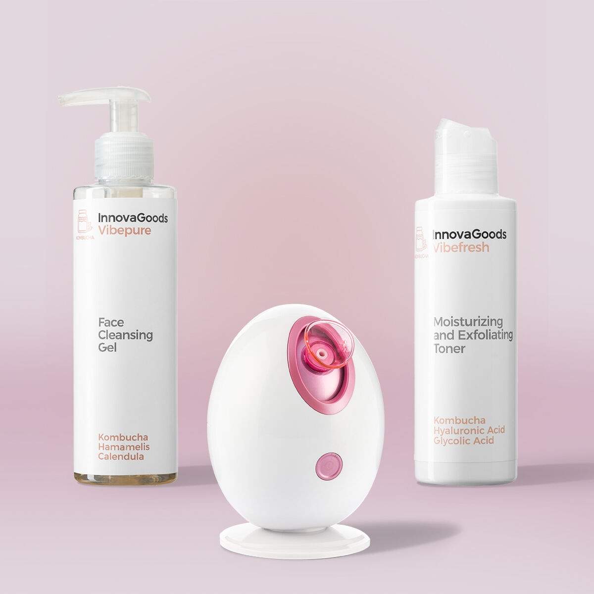 Deep Cleansing Facial Treatment Pack Kombucha InnovaGoods. billede